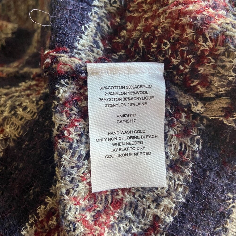 Natural Reflections Wool Blend Open Cardigan Azte… - image 5